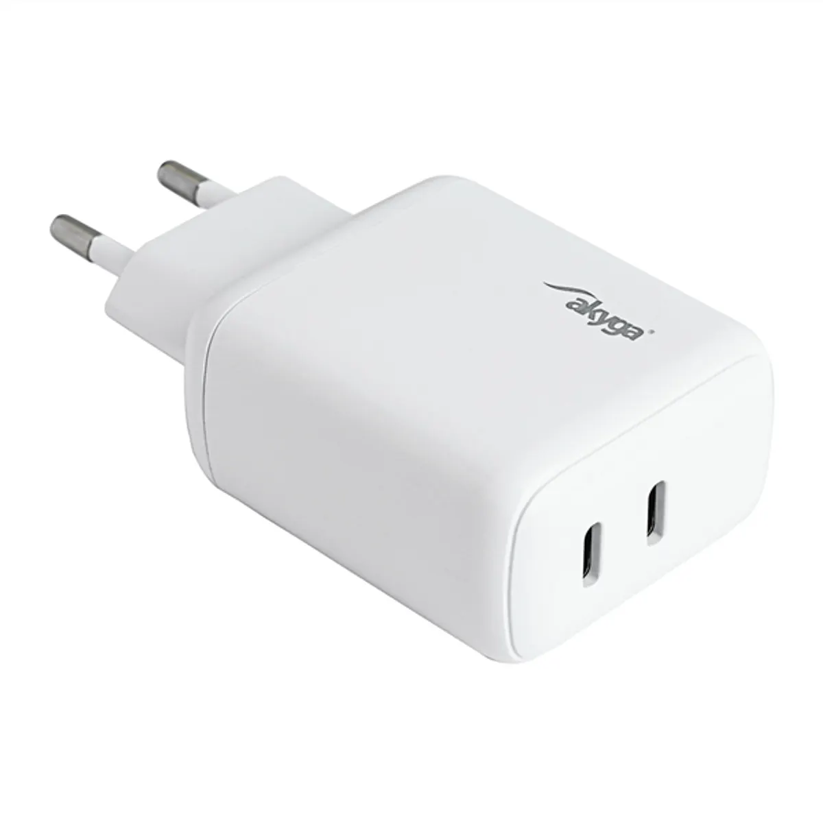 AKYGA AK-CH-19 2x USB-C PD QC3.0 töltő 40W fehér #1