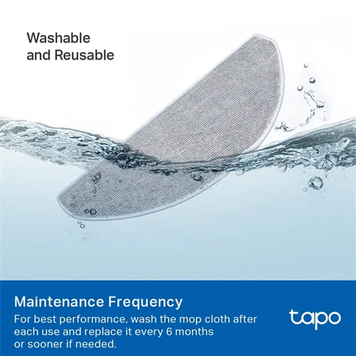 TP-LINK TAPO RVA301 mosható felmosókendő 5 db kompatibilis RV30 Max Plus, RV30 Max, RV20 Max Plus, RV20 Max #2