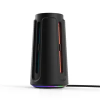 Hyperkin M07719 Power Beacon 4x Switch 2 Joy-Con töltés, RGB világítás, USB-C, fekete