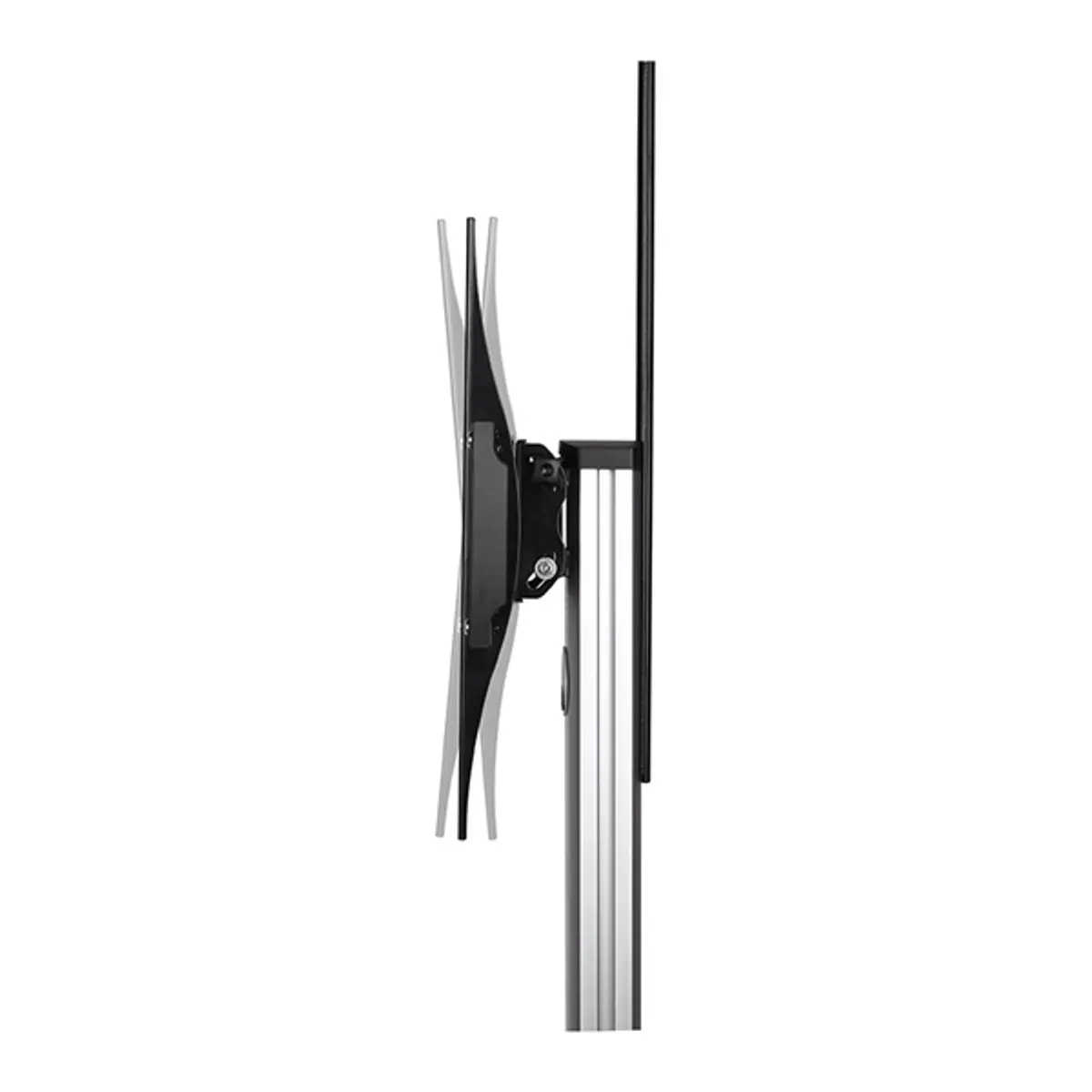 Stell 35050153 SOS 4100 profi prezentációs állvány 50 kg VESA 200x200 600x600 40"-100" ezüst acél #5