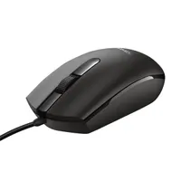 Trust 24271 Basi optikai érzékelő 1200 DPI vezetékes USB 2.0 2-1 gomb fekete kétkezes 160 cm kábel