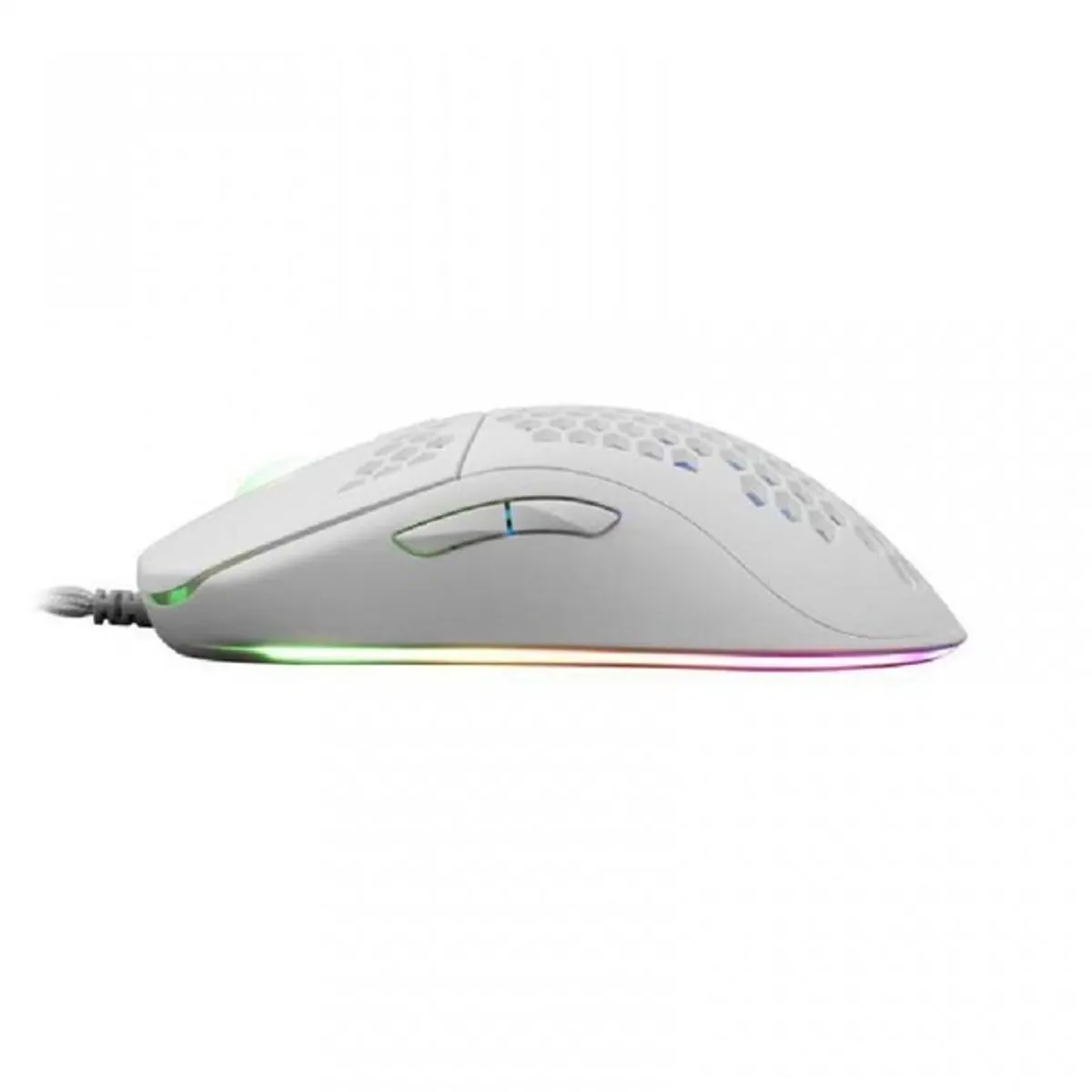 White Shark WS GM-5007W Galahad 6400 dpi fehér rgb háttérvilágítás gumírozott felület usb 2.0 1,8 m 6 gombos #5