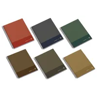 AMBAR 26142100 Kraft spirálfüzet A4 100 lap vonalas 80 g m2 perforált regiszteres keményfedeles