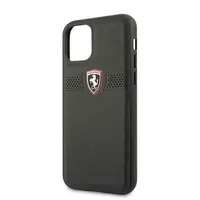 Ferrari FEOBAHCN58BK Off Track fekete bőr hátlap iPhone 11 Pro 5,8" #2