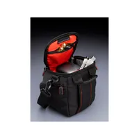 Case Logic DCB-304K Fényképezőgép tok Poliészter fekete 130x85x147 mm belső zseb SD kártyákhoz vállpánt hordozó fogantyú karcolásálló #4