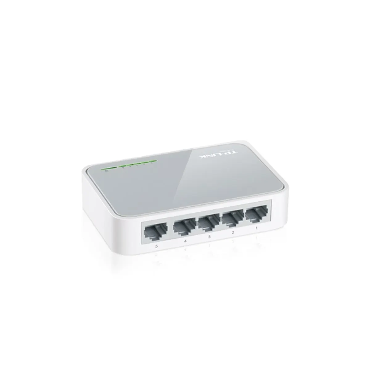 TP-LINK TL-SF1005D 5 portos 10-100Mbps asztali switch 5x RJ45 Fehér Külső tápegység Zöld technológia VLAN támogatás #3