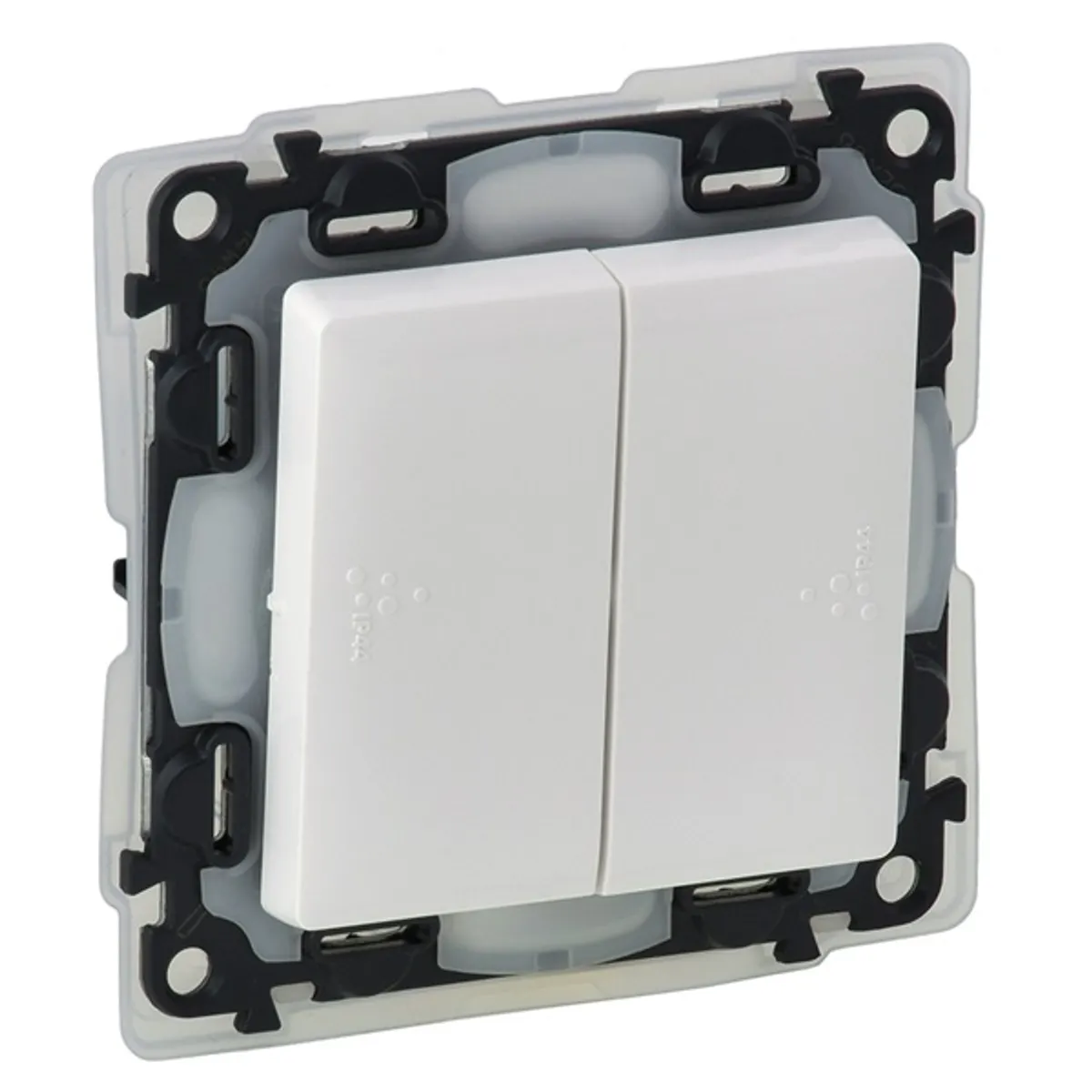 Legrand 752158 Valena life kettős váltókapcsoló IP44 fehér 10A rugós vezetékbekötés #1