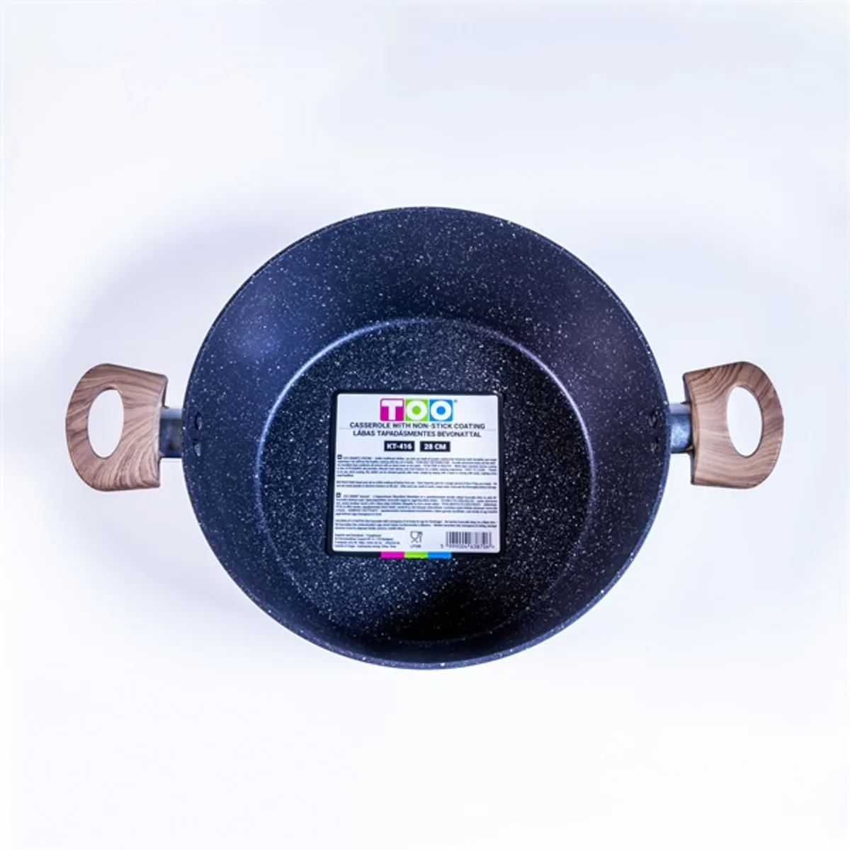 TOO KT-416 lábas rozsdamentes acél 28 cm 6 l ECO-GRÁNIT bevonat indukció kompatibilis PFOA mentes #2