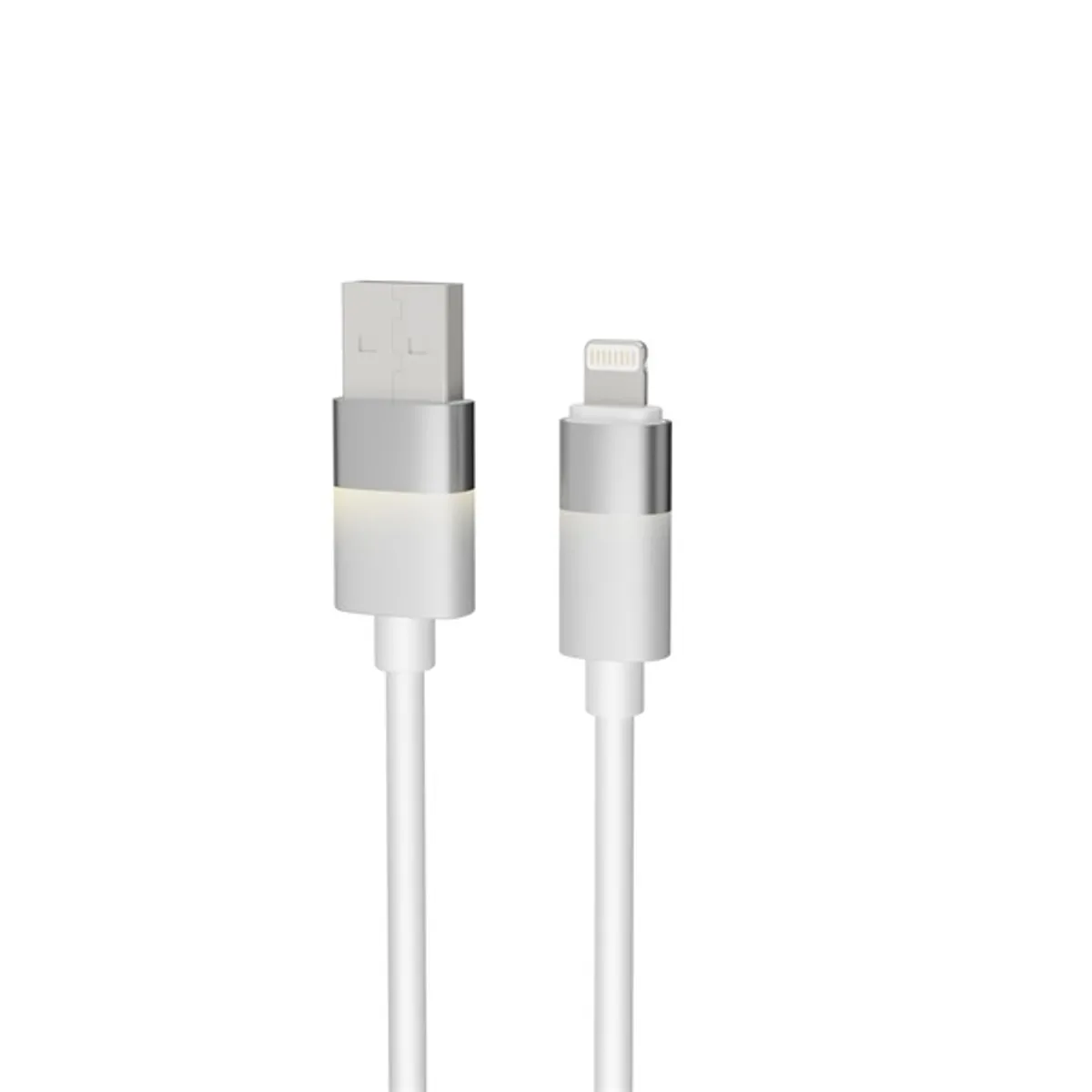 AVAX_CB310 GLOWY Fehér 100 cm USB A Lightning adat- és töltőkábel #4