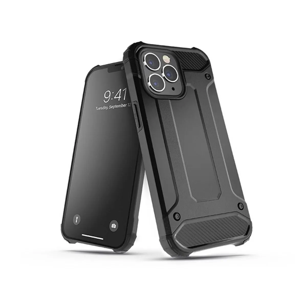HAFFNER PT-6454 Armor Apple iPhone 14 Plus 6,7" Fekete Műanyag Ütésálló Hátlap #1