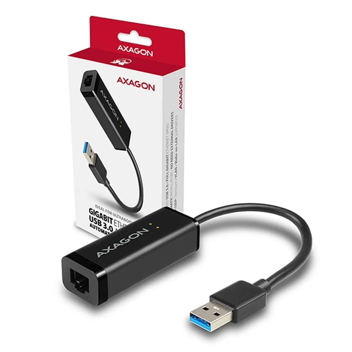 AXAGON ADE-SR usb 3.0 gigabit ethernet rj-45 15 cm fekete #4