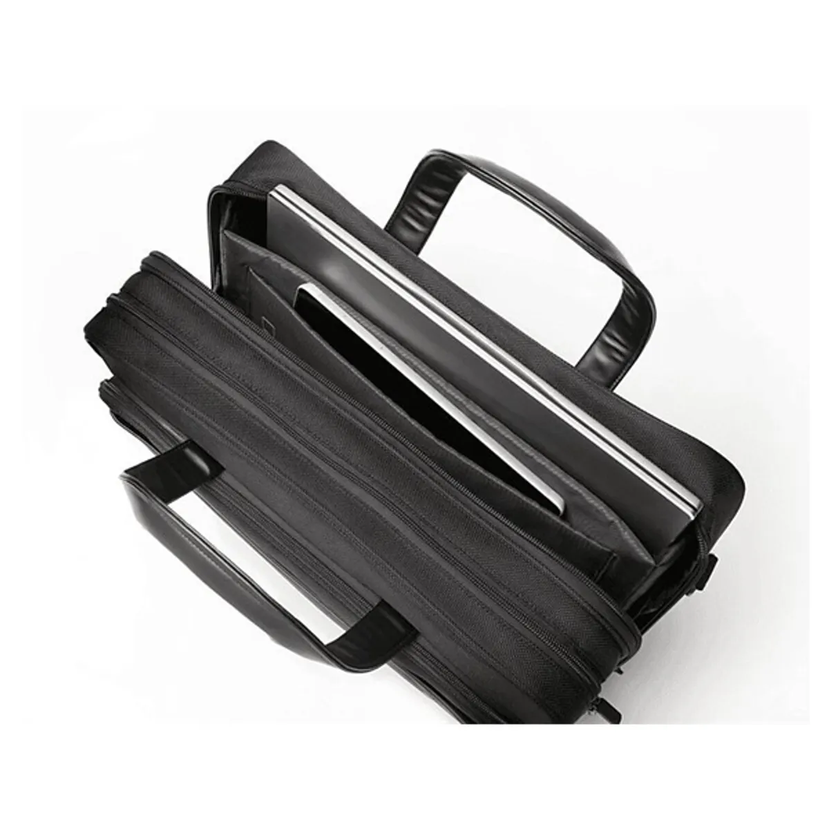 KENSINGTON K60386EU Contour 2.0 15.6" notebook táska Poliészter Fekete RFID zseb párnázott hordozófül zippzár ergonikus vízálló #5