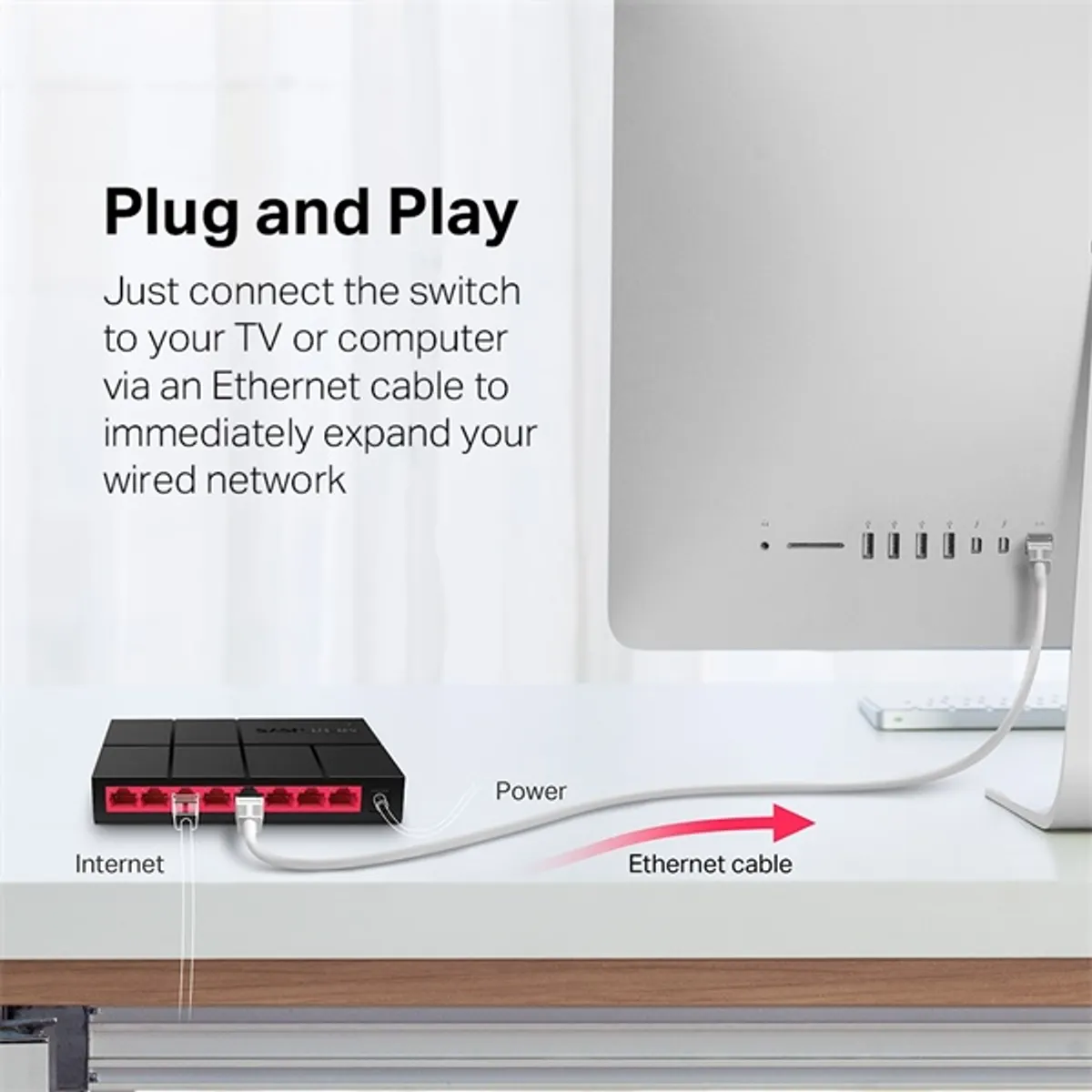 MERCUSYS MS108G 8-portos gigabites asztali switch nem menedzselhető #5