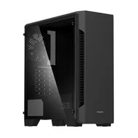 ZALMAN S3 TG közép-torony fekete edzett üveg ATX 424x196x462 mm 3x elől 1x hátul 7 bővítőhely 2x3,5 2x2,5 USB 3.0 fejhallgató és mikrofon táp nélkül #3