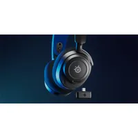 STEELSERIES 61559 Arctis Nova 7P Wireless USB-C Bluetooth 2,4 GHz fekete-kék USB vevőegység 38 óra #5