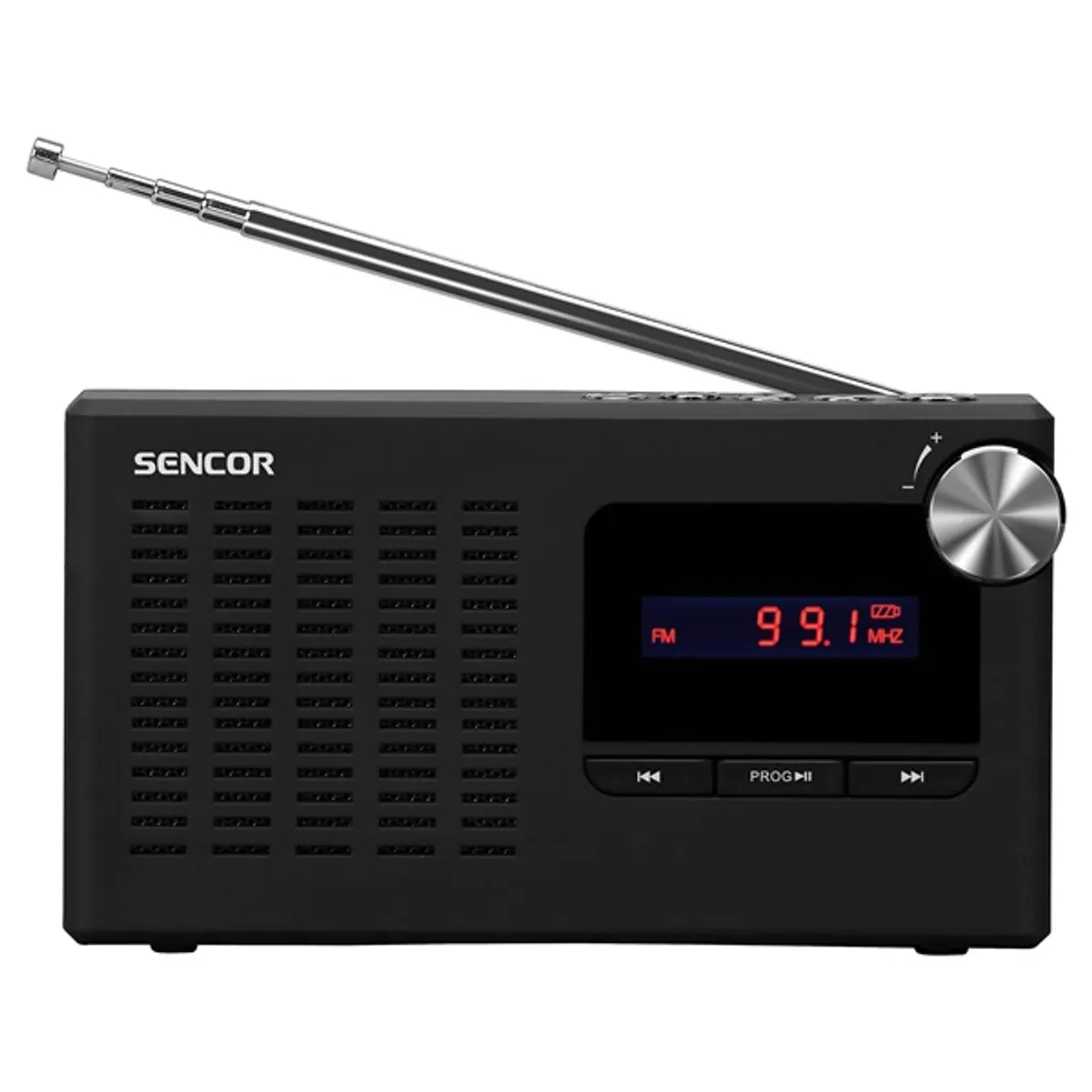 SENCOR 35053313 hordozható rádió LCD USB SD kártyaolvasó fejhallgató csatlakozó fekete 1,2 W #2