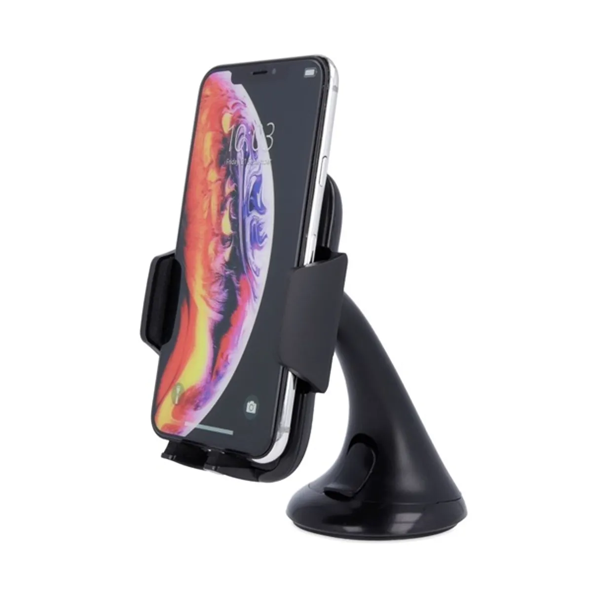 MAXLIFE TF-0071 univerzális autós telefontartó műanyag fekete mágneses szélvédőre és műszerfalra rögzíthető tapadókorongos #3