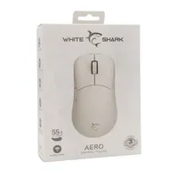 WHITE SHARK WS GM-5015W AERO-B fehér vezeték nélküli gamer egér 2.4 GHz USB vevőegység 10000 DPI #7