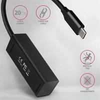 AXAGON HUE-M1C 4-portos USB-C hub 4x USB-A USB 3.2 Gen 1 20 cm kábel #4