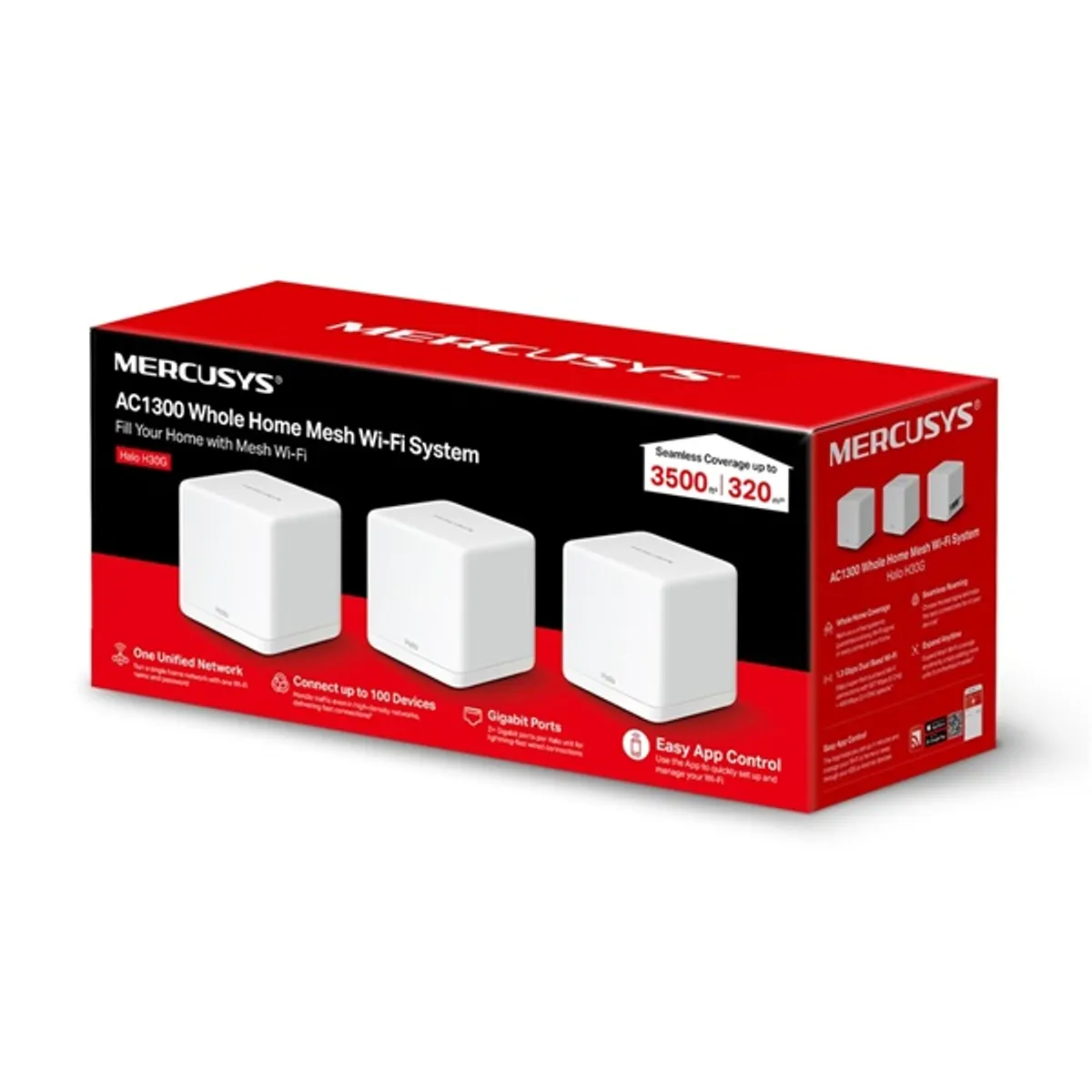 Mercusys Halo H30G-3PACK Halo H30G AC1300 mesh 3-pack 2x GbE WPA2 #9