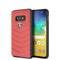 Ferrari FEHQUHCS10LRE Heritage Samsung S10 Lite hátlap piros bőr