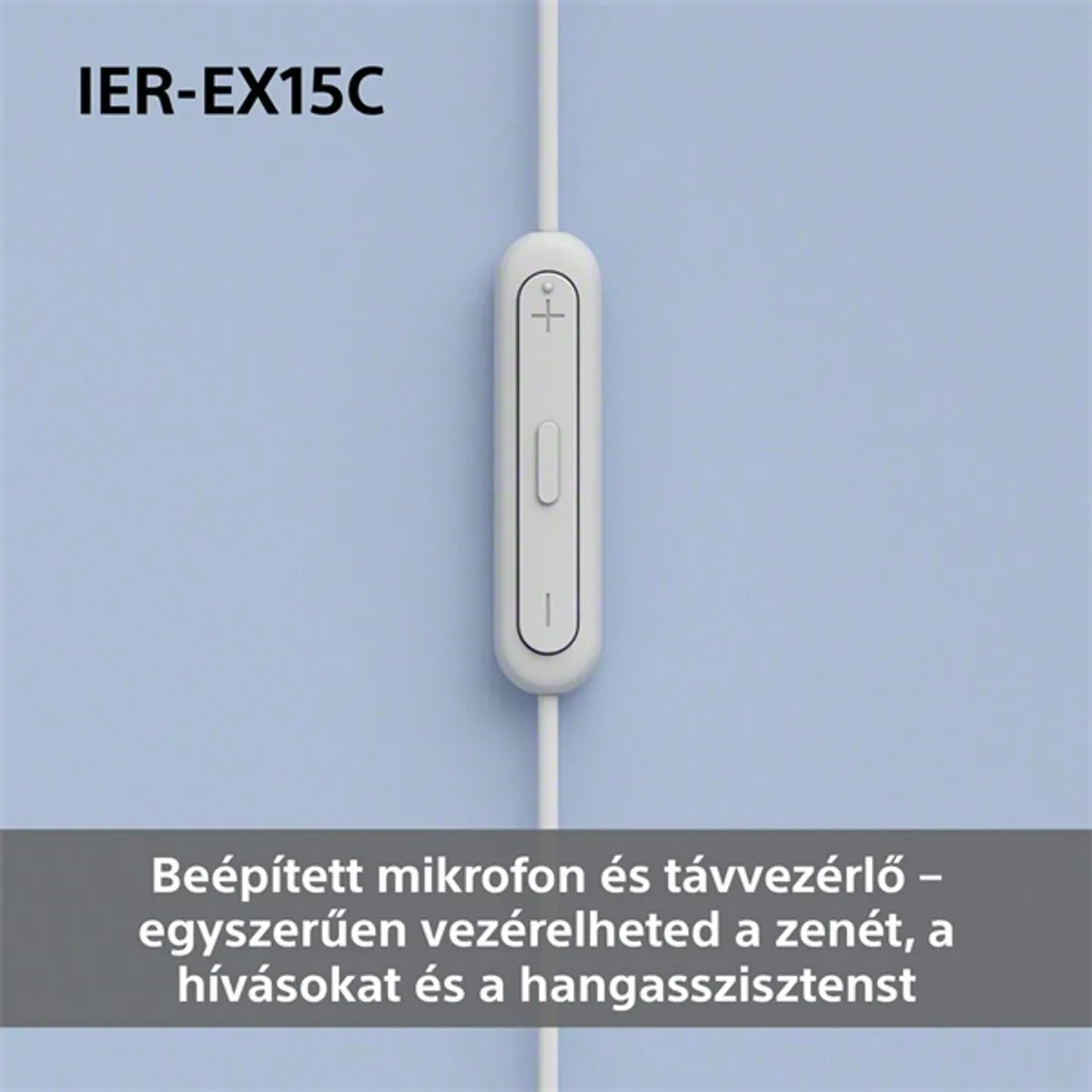 Sony IEREX15CW.CE7 USB Type-C vezetékes mikrofonos fülhallgató fehér 120 cm hangerőszabályzóval #6