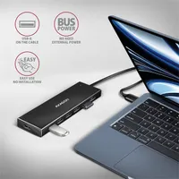 AXAGON HUE-F7A usb hub 6-portos usb 3.0 fekete #3