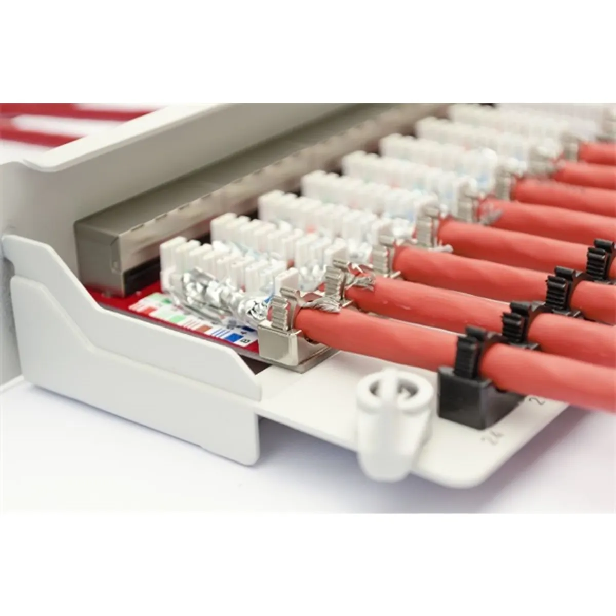 DIGITUS DN-91624S-EA patch panel 24 port 1U 19" CAT6A árnyékolt szürke #5