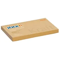 STICK N 21640 KraftNotes 76x127mm 100 lap natúr újrahasznosított jegyzettömb