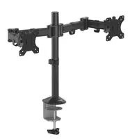 FELLOWES 8502601 Reflex monitortartó kar fekete két monitorhoz 8 kg 27" VESA 75x75;100x100 forgatható magasság állítható kábelrendező