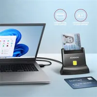 Axagon CRE-SM4N StandReader kártyaolvasó USB 2.0 Smart Card #3