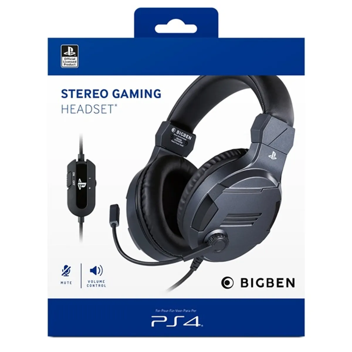 NACON 2806206 V3 40 mm hangszóró 3,5 mm jack vezetékes PS4-PC kompatibilis balos mikrofon 2,2 m #1