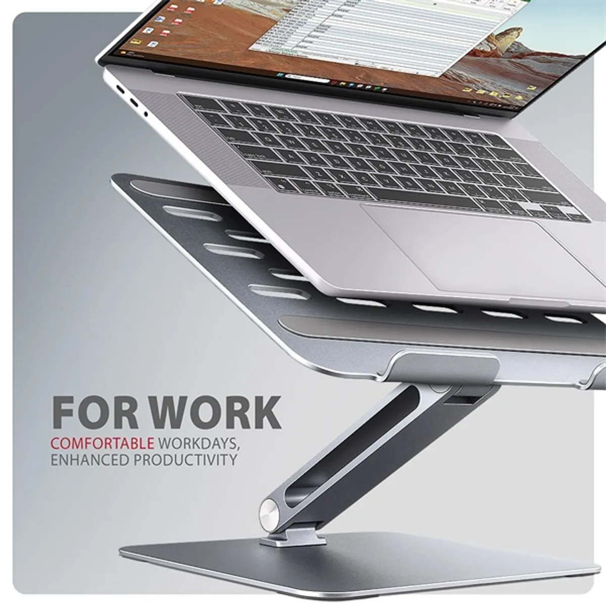 AXAGON STND-LQ ALU HQ 10-16" laptop állvány alumínium #4
