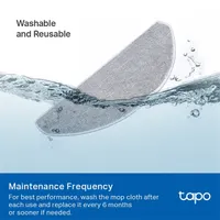 TP-LINK TAPO RVA301 mosható felmosókendő 5 db kompatibilis RV30 Max Plus, RV30 Max, RV20 Max Plus, RV20 Max #2