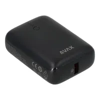 AVAX PB105B Mini 10000mAh Type-C PD 20W USB-A 22.5W fekete #6