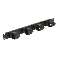 LEGRAND EHPM1UP kábel rendező panel 1U 19" gyűrűs műanyag csavaros rögzítés fekete