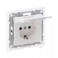 Legrand 721123 Suno 2P-F csatlakozóaljzat fehér ip44 süllyesztett rugós bekötés gyermekvédelem #2
