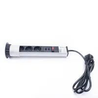TOO PPS-304-3S rejtett hálózati elosztó beépíthető 3 aljzat 2x USB-A ezüst 1,8 m