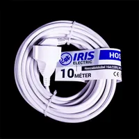 Iris Electric IEEC-10M-16A/230V hosszabbító kábel 10 m fehér Schuko