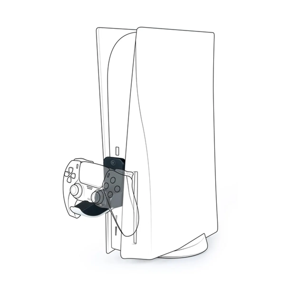NACON 2808908 PS5 fekete kontroller töltőállomás USB-C #5