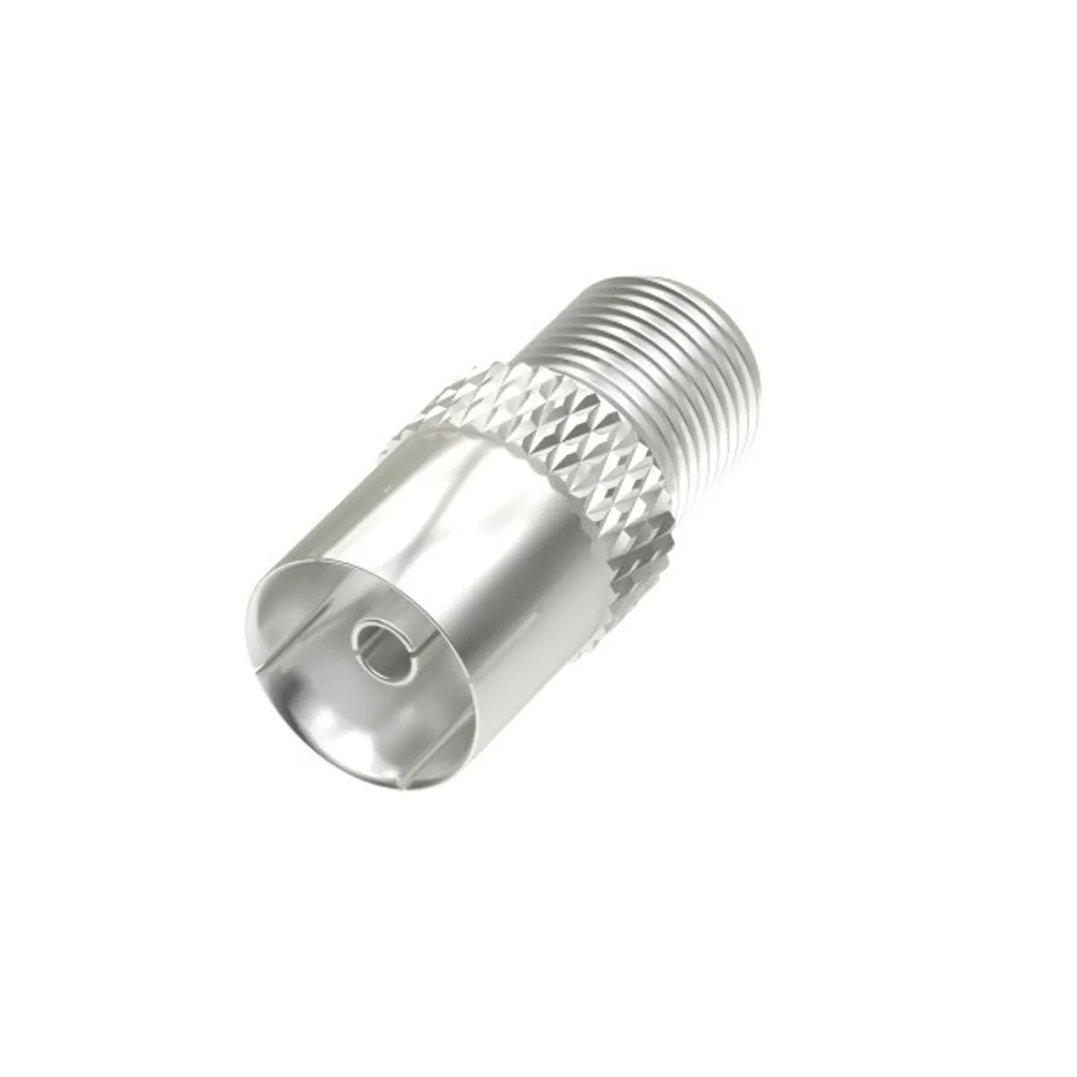 Hama 00205224 F alj koax adapter ezüst szerelt teljesen árnyékolt fém ház csavarható belső vezetők #1