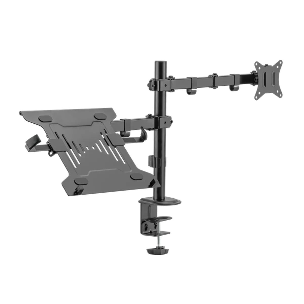 SBOX LCD-LM01-2 asztali laptop és monitor tartó konzol forgatható dönthető 75x75 100x100 1 db 13"–27" #1