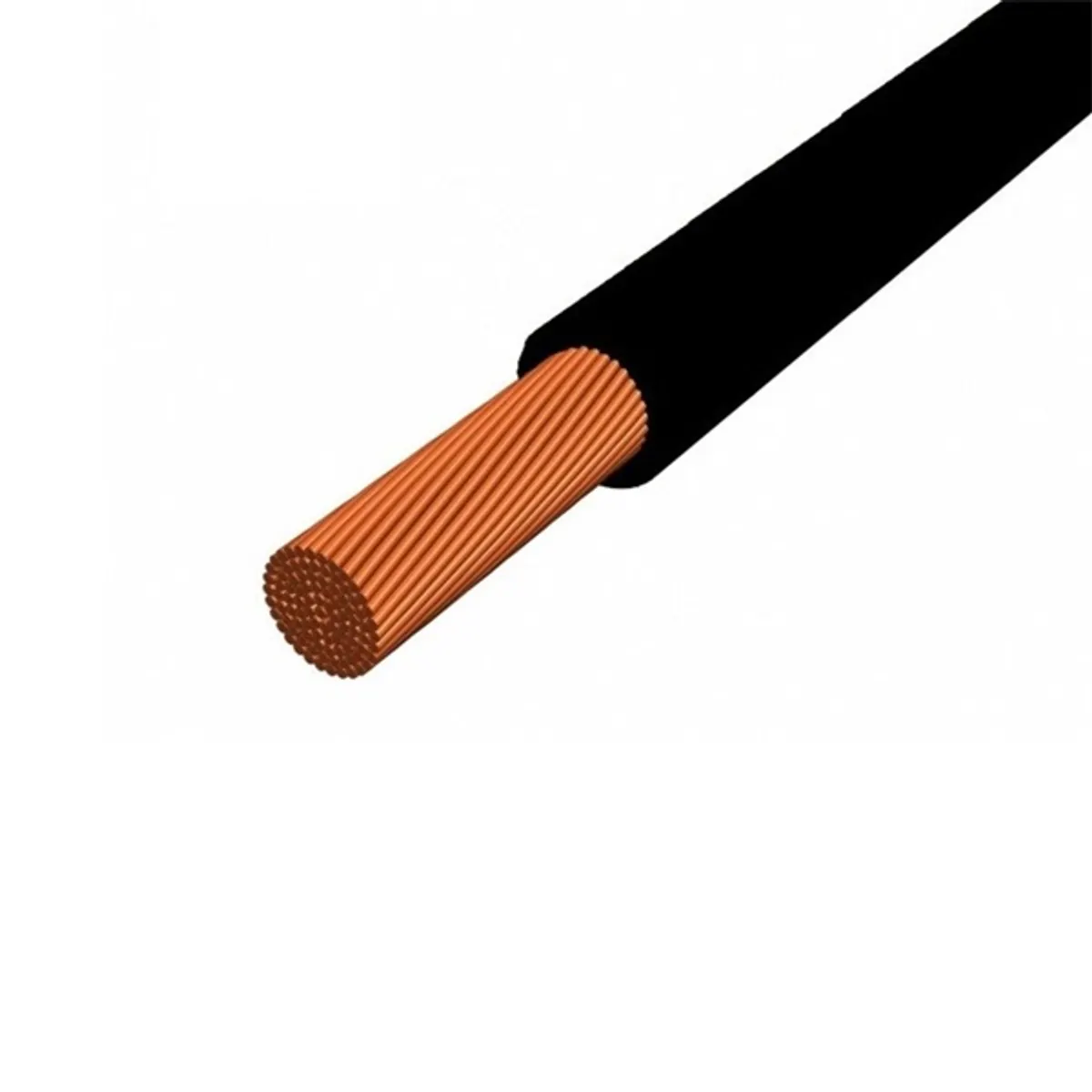 PRC MKH 1X6 FEKETE H07V-K 1x6 mm2 5.3 mm PVC -30 és +70 C U0 450V U 750V #2