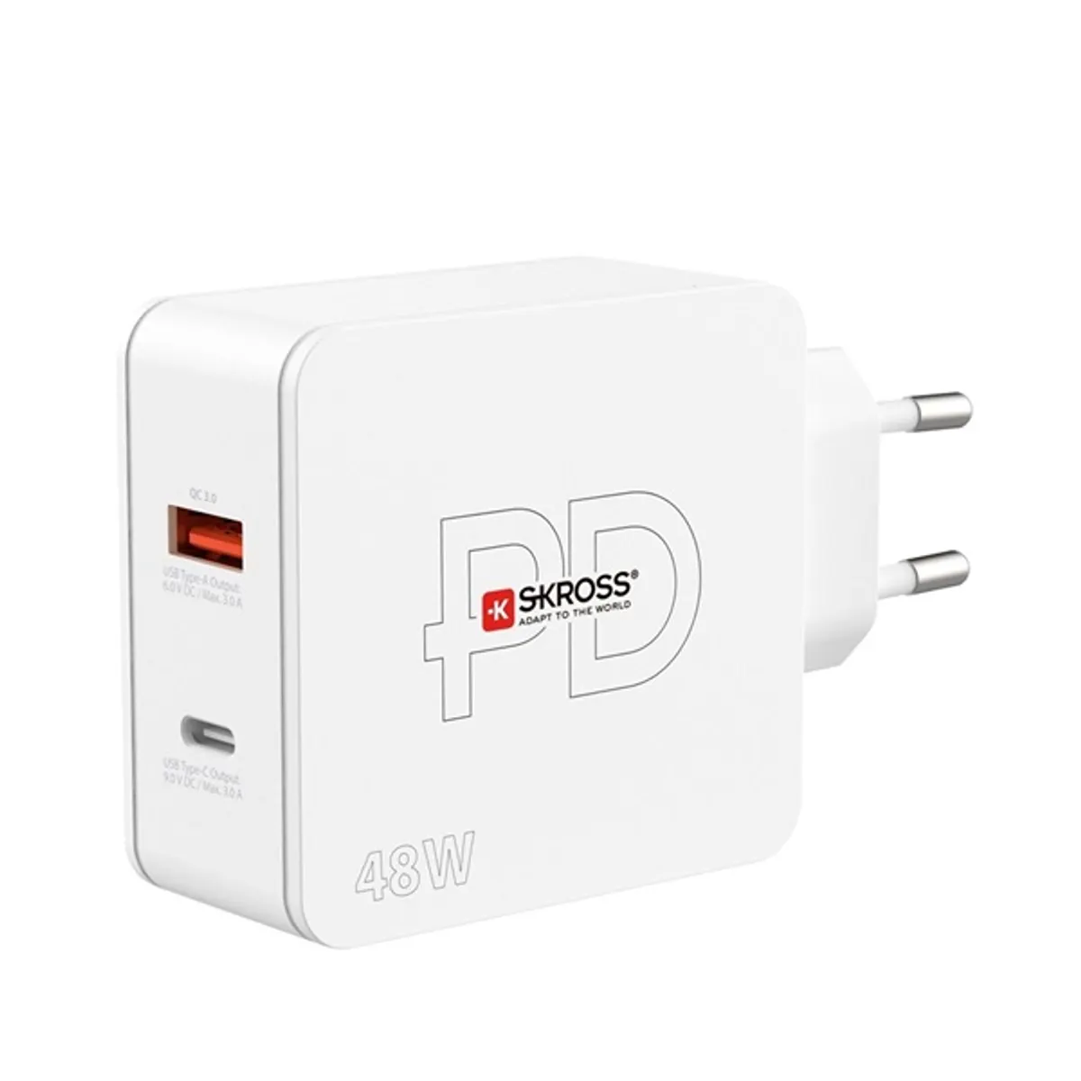 SKROSS SKCH000148WPDEUCN USB-C USB-A hálózati töltő 48W PD #1