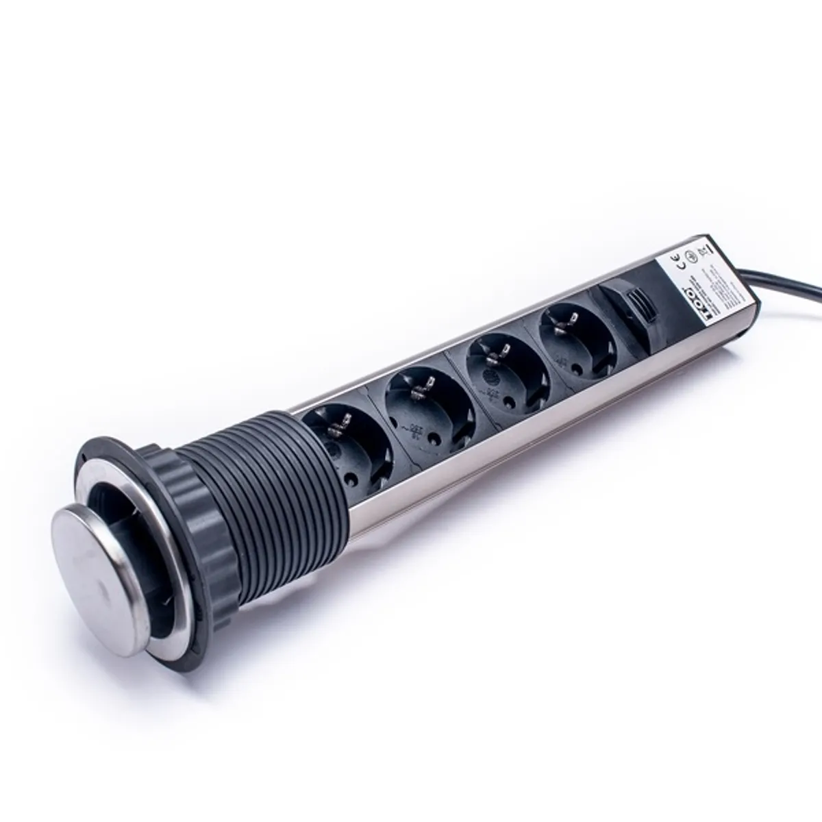 Too PPS-309-4BR IP20 4x SCHUKO beépíthető elosztó 1,8 m kábel 16 A 250 V #3