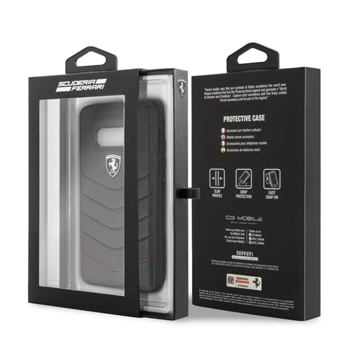Ferrari FEHQUHCS10LBK Heritage Samsung S10 lite tok bőr hátlap fekete #3