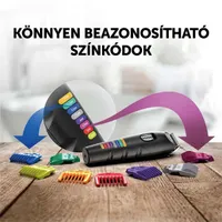 WAHL 7700000052 Color Trim Advanced testszőrnyíró Li-ion akku 0,5-13 mm 9 hosszbeállítás 4 pengés mosható gyorstöltés #7
