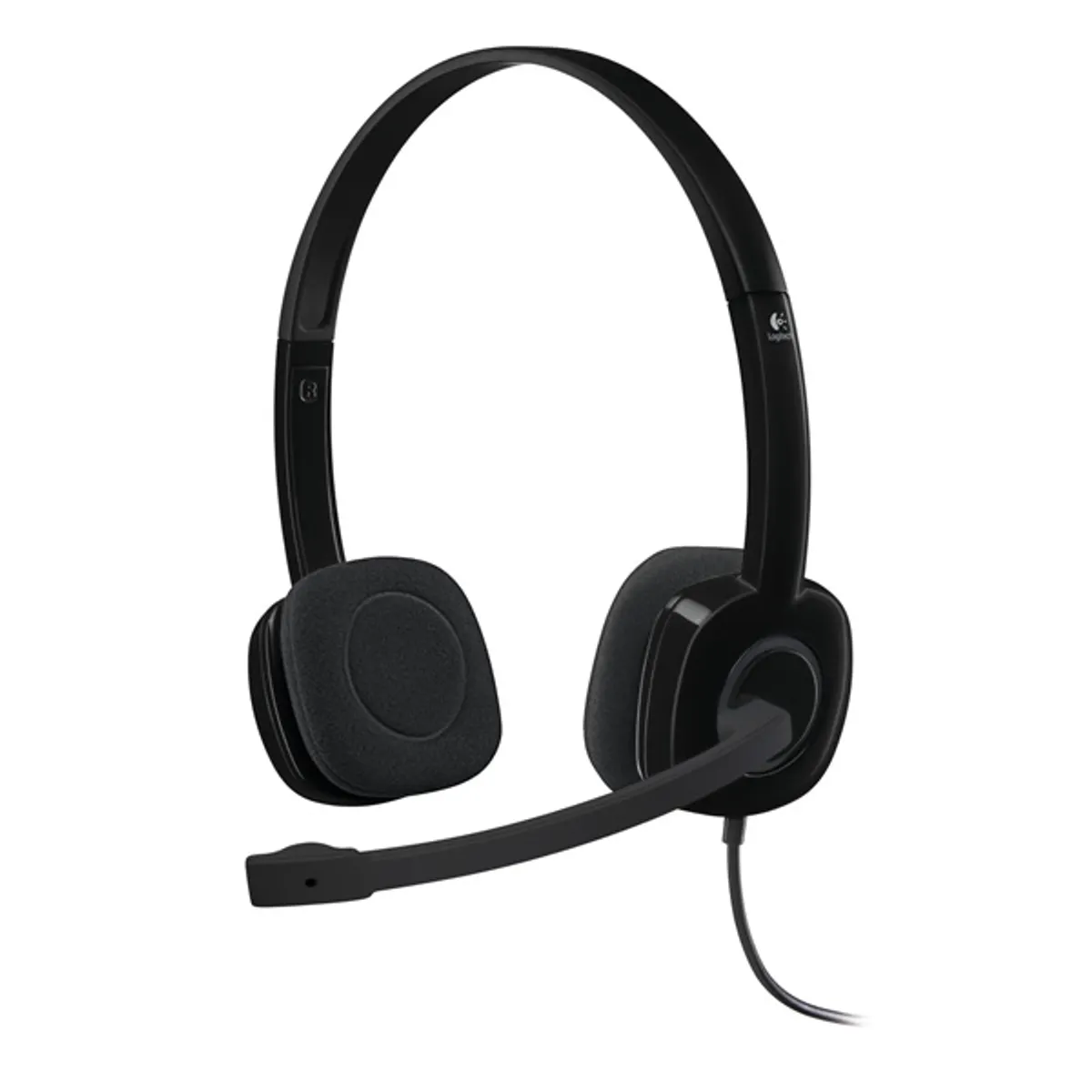 Logitech 981-000589 H151 fejhallgató 3,5 mm jack 1,8 m kábel fekete PC Mac kompatibilis #1