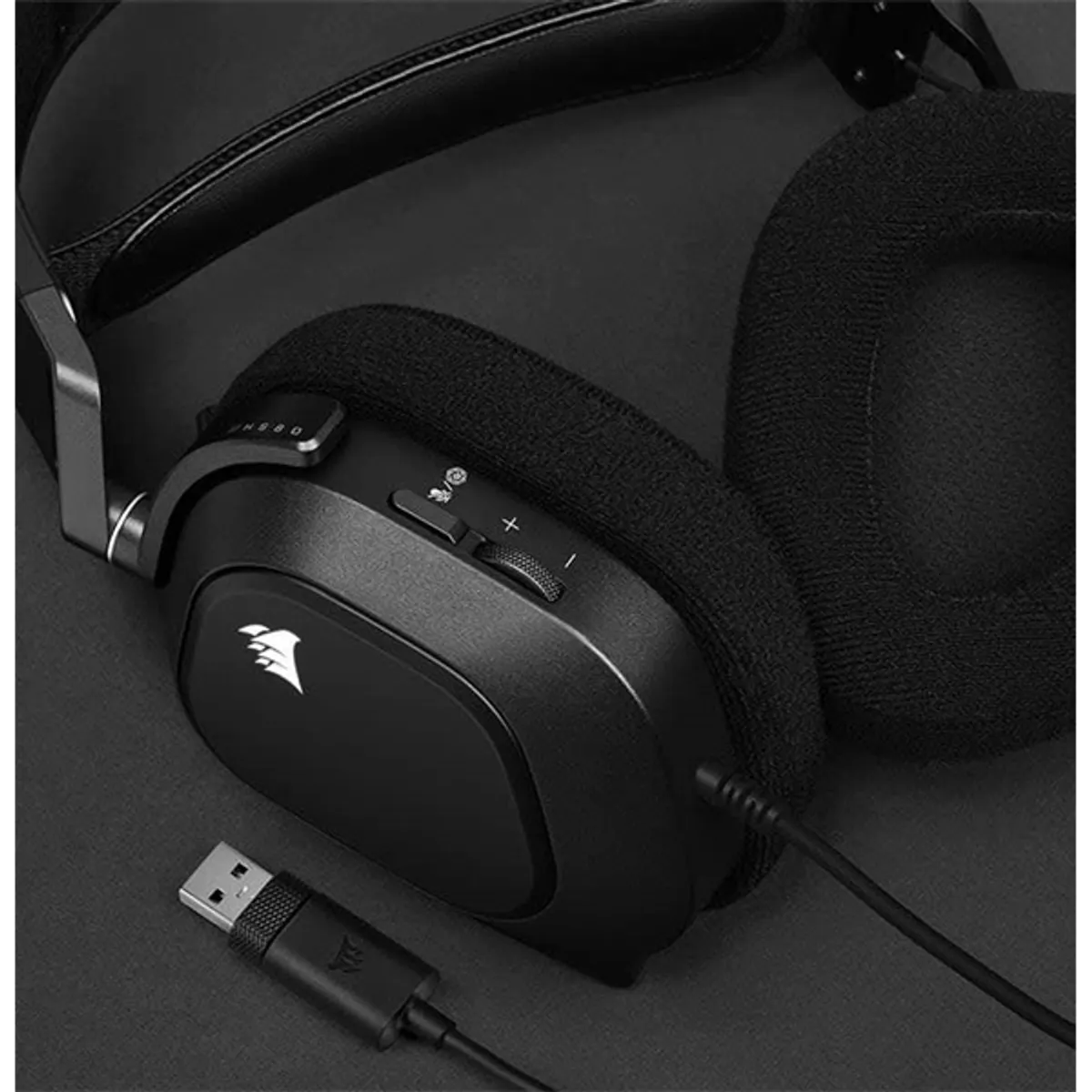 Corsair CA-9011237-EU HS80 RGB USB 7.1 fejhallgató 50 mm balos mikrofon #6