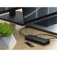 SATECHI ST-UCHSEK USB-C Hybrid Multiport Adapter SSD tok fekete 1x M.2 SATA B-key és B+M-key 2x USB-A 3.1 Gen 2 1x USB-C HDMI 4K #6